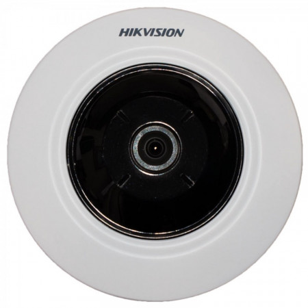 Camera supraveghere analogica Hikvision fisheye 5MP DS-2CC52H1T-FITS(1.1mm), unghi vizualizare 186 grade, moduri afisare panorama si PTZ, microfon incorporat, distanta IR 10-20m, utilizare interior, design compact si discret - Img 3