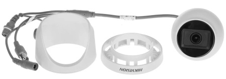 Camera supraveghere analogica HikVision turret 2MP DS-2CE76D0T-ITMFS(2.8mm), microfon incorporat, Audio over Coaxial, EXIR 2.0 IR 30m, 4 in 1 TVI/AHD/CVI/CVBS, protectie IP67, lentila fixa, tehnologie audio integrata - Img 2