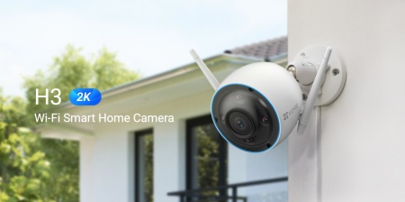Camera supraveghere exterior EZVIZ 3MP CS-H3-R100-1H3WKFL Quad HD, carcasa metalica, detectie AI persoane si vehicule, vedere nocturna color, aparare activa cu sirena si flash, audio bidirectional, Wi-Fi, slot card, IP67 - Img 6