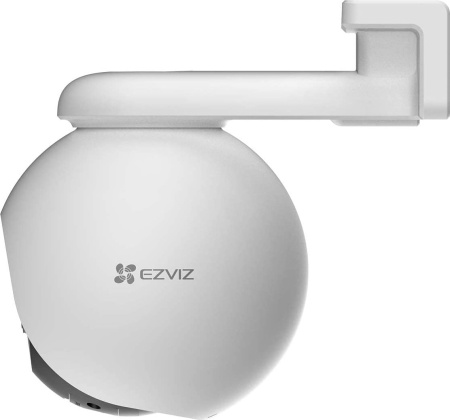 Camera supraveghere exterior EZVIZ 3MP CS-H8-R100-1H3WKFL Quad HD, functie Pan &amp; Tilt 360 grade, detectie inteligenta persoane si vehicule prin AI, urmarire automata, vedere nocturna color, sirena si lumina stroboscopica, IP67 - Img 3