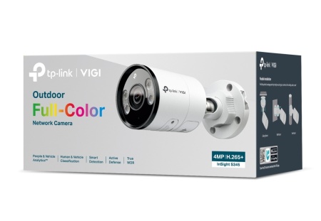 Camera supraveghere exterior VIGI TP-Link bullet 8MP Insight S385 (2.8 mm), 4K Ultra HD cu imagine Full‑Color 24 h, clasificare persoane si vehicule, detectie smart, audio bidirectional cu aparare activa, IP67 rezistenta, H.265+, PoE/12V - Img 4