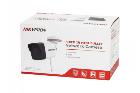 Camera supraveghere IP HikVision Bullet 2MP DS-2CV1021G0-IDW1(2.8mm), conexiune Wi-Fi, microfon incorporat, tehnologie Digital WDR, iluminare IR 30m, protectie IP66, slot card microSD pana la 128GB, compresie H.265+ - Img 3