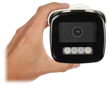 Camera supraveghere IP HikVision Bullet 8MP DS-2CD2T87G2H-LISU/SL(2.8mm), ColorVu, Smart Hybrid Light, Live Guard (alarma audio si stroboscop), AcuSense, audio bidirectional, 130 dB WDR, protectie IP67, slot card 512GB, imagine color 24/7, 4K - Img 3