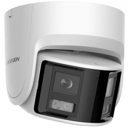 Camera supraveghere IP Hikvision Turret 6MP DS-2CD2367G2P-LSU/SL(2.8mm), vedere panoramica 180 grade, tehnologie ColorVu imagini color 24/7, AcuSense, alarma lumina stroboscopica si sonora, WDR 130dB, IP67, slot card - Img 2