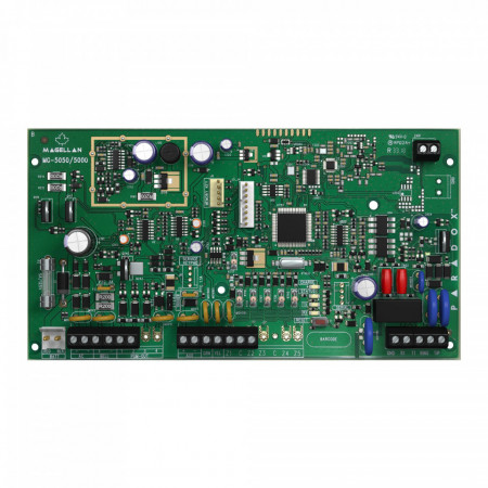Centrala alarma antiefractie wireless Paradox Magellan MG5000, 32 zone, 2 partitii, emitator-receptor incorporat, 2 intrari placa, 16 PGM, StayD, iParadox - Img 2