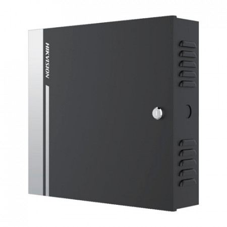 Controller acces Hikvision 4 usi DS-K2814, control unidirectional, functie Anti-passback si Interlock, interfata Wiegand si RS-485, suporta cititoare card terte, backup baterie, stocare date offline, montaj pe sina DIN - Img 2