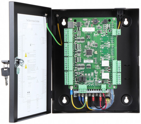 Controller acces HikVision DS-K2804 pentru 4 usi, interfata Wiegand 26/34, intrare buton iesire, contact magnetic si iesire alarma, consum redus, alimentare 100-240 VAC inclusa, temperatura operare -20 pana la +65 grade - Img 3