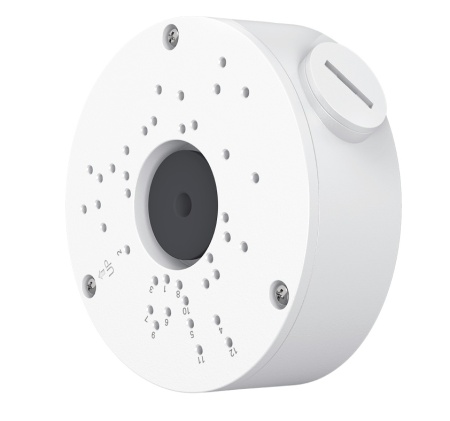 Doza de legatura pentru camere VIGI VJB-300 din aluminiu rezistent la apa, compatibil cu camere VIGI, montaj usor pe tavan sau perete, ideal pentru interior/exterior, dimensiuni 125x130.47x45.7 mm - Img 2