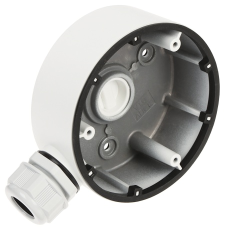 Doza jonctiune HikVision rotunda DS-1280ZJ-TR13, material aliaj de aluminiu, culoare alb Hikvision, montaj profesional camere supraveghere, rezistenta la intemperii, organizare cabluri, design compact, uz exterior - Img 5