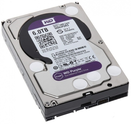 Hard disk supraveghere Western Digital Purple 6TB WD62PURZ, interfata SATA III, 3.5 inch, 5640 RPM, cache 128MB, tehnologie CMR si AllFrame, suporta pana la 64 camere HD, workload 180TB/an, garantie 3 ani - Img 3