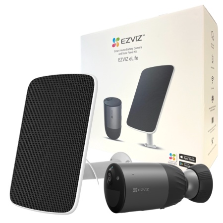 Kit camera supraveghere exterior EZVIZ 8MP CS-BC1C-SP KIT Ultra HD 4K cu panou solar inclus, acumulator 10400 mAh, Wi-Fi 6, detectie AI persoane si vehicule, vedere nocturna color, sirena si flash, audio, IP66, stocare eMMC - Img 6