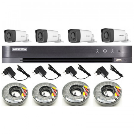 Kit HikVision 4 camere 2MP IR 40m K2-4C7204AC
