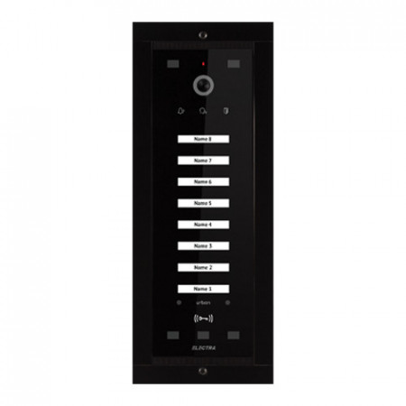 Panou exterior Electra video Urban pentru 8 Familii montaj ingropat VPM.08F03.ELBU4