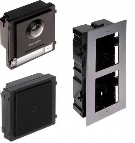 Post exterior HikVision 2 module ingropat DS-KD8003-IME1+ DS-KD-M + DS-KD-ACF2