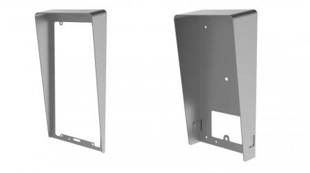 Protectie ploaie HikVision DS-KABV8113-RS/Surface pentru post exterior videointerfon seria KV8113, montaj aplicat pe suprafata, material otel galvanizat SECC, rezistenta la coroziune, design ergonomic, culoare negru - Img 3