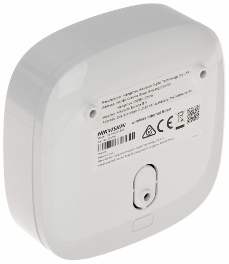 Sirena de interior wireless HikVision DS-PSG-WI, comunicare bidirectionala 868MHz, criptare AES-128, volum reglabil, protectie IP54, 3 tipuri de alarme sonore, protectie antisabotaj, instalare facila la interior - Img 5