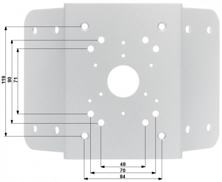 Suport montaj pe colt camera supraveghere Dahua PFA151, material otel SECC tratat, sarcina maxima 10kg, dimensiuni 243x170x138mm, rezistenta la temperaturi extreme, ideal pentru instalari profesionale la exterior sau interior - Img 3