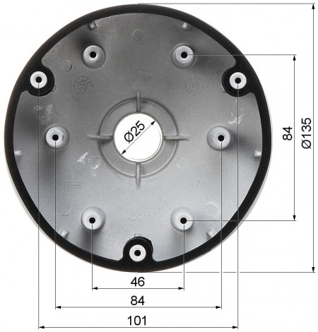 Suport suspendat HikVision DS-1271ZJ-135 pentru camere supraveghere tip dome, montaj pendant, material aliaj de aluminiu rezistent, culoare alb Hikvision, constructie robusta pentru interior si exterior, instalare usoara - Img 2