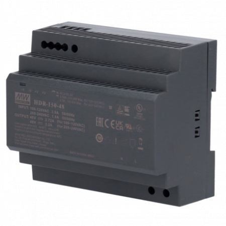 Sursa de alimentare Hikvision DS-KAW150-4N, 150W, 48V DC, protectie la scurtcircuit si suprasarcina, racire naturala, indicator LED, condensatori electrolitici de lunga durata, rezistenta la socuri de tensiune, metal - Img 2