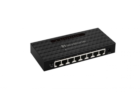 Switch Gigabit Level1 GEU-0821 Unmanaged, 8 porturi 10/100/1000Mbps, functie VLAN Isolation prin DIP-switch, suport 9K Jumbo Frames, eficienta IEEE 802.3az, arhitectura Store-and-Forward, montaj desktop sau perete - Img 2
