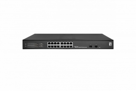 Switch Gigabit PoE Level1 GES-2128P Smart Lite Hilbert, 24 porturi PoE+ 802.3at/af, 4 porturi Combo SFP/RJ45, buget total putere 380W, management L2, capacitate switching 56Gbps, montare rack 19 inch, 52091103101 - Img 3