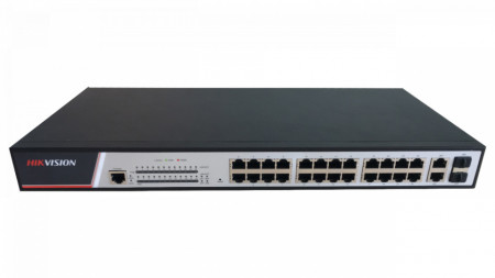 Switch HikVision 24 porturi PoE cu web interface DS-3E2326P