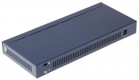 Switch PoE unmanaged HikVision DS-3E0109P-E, 8 porturi Fast Ethernet PoE, 1 port Uplink, transmisie pana la 300m, functia VIP port, protectie supratensiune 6KV, Intelligent PoE Management, carcasa metalica - Img 3