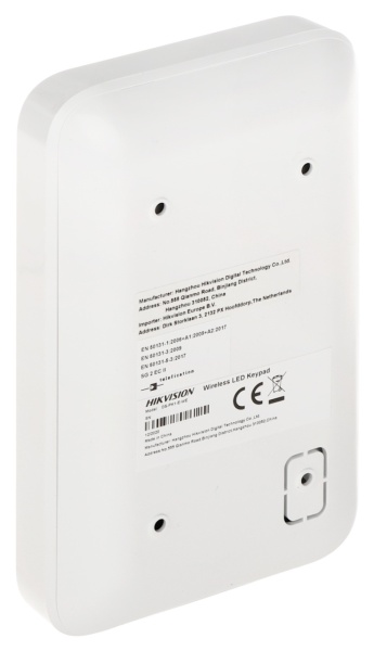Tastatura LED wireless HikVision DS-PK1-E-WE, frecventa 868MHz, butoane tactile cu iluminare, functii armare Stay/Away si dezarmare, alarme de urgenta (foc, panica, medical), comunicare bidirectionala AES-128, baterie inclusa, AX PRO - Img 5