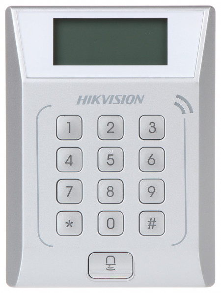 Terminal control acces HikVision EM 125KHz DS-K1T802E, sistem Standalone, capacitate 3000 carduri si 10000 evenimente, comunicare TCP/IP, tastatura iluminata, alarma evenimente offline, design compact Value Series - Img 2