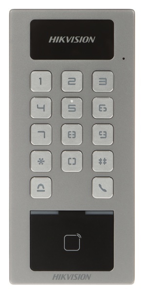 Terminal control acces IP HikVision DS-K1T502DBWX hibrid cu functie videointerfon SIP, protectie IP65 si IK09, Wi-Fi, autentificare card si PIN, carcasa aliaj zinc, suporta SD card 256GB, Wiegand, RS-485, apelare Hik-Connect - Img 2