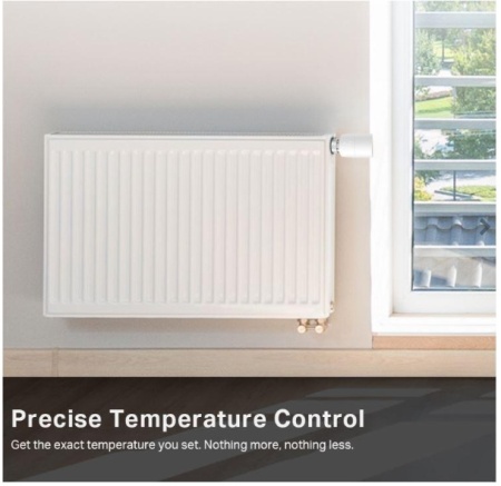 Termostat inteligent TP‑Link Kasa KE100 Kit, control precis temperatura calorifere, programe si timere automate, control vocal Alexa/Google/Siri, protectie impotriva inghetului, aplicatie mobila, compatibil M30x1.5, necesita hub Kasa - Img 6