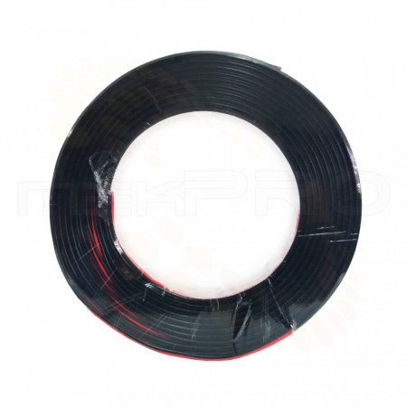Cablu alimentare rosu-negru Alien MK026-CA050, sectiune 2x0.50mm, conductor aluminiu-cuprat, izolatie PO rezistenta, tensiune 300/500V, functionare pana la +70 grade Celsius, ideal pentru sisteme audio si curenti slabi, rola 10m - Img 2