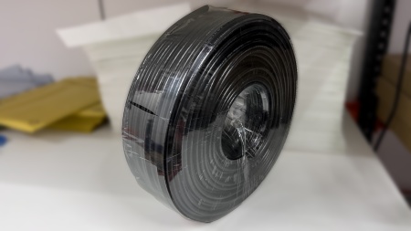 Cablu coaxial cu alimentare RG6 + cablu rosu/negru RG6CCA+2x0.75CCA 100M - Img 2