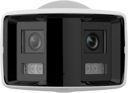 Camera Hikvision ColorVu IP Panoramic View 180, 6MP AcuSense cu microfon, difuzor incorporat si Stobe light DS-2CD2T67G2P-LSU/SL(C) - Img 2