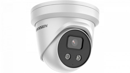 Camera HikVision IP AcuSense 4MP Strobe light si sirena si microfon incorporat DS-2CD2346G2-ISU/SL
