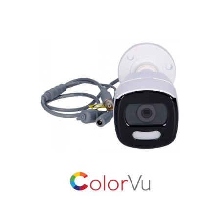Camera supraveghere analogica HikVision bullet 5MP DS-2CE12HFT-F(2.8mm) ColorVu, imagini color 24/7, lumina alba calda 40m, WDR 130dB, 3D DNR, protectie IP67, 4 in 1 (TVI/AHD/CVI/CVBS), carcasa metalica, rezolutie 5MP - Img 4