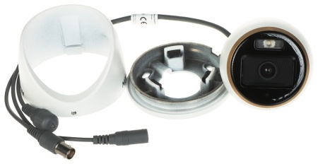Camera supraveghere analogica HikVision turret 2MP DS‑2CE70DF3T‑MFS(2.8mm) ColorVu Audio, imagini color 24/7 cu F1.0, WDR 130 dB, 3D DNR, IR alb 20 m, microfon integrat, semnal TVI/AHD/CVI/CVBS switchable, rezistenta IP67 - Img 3