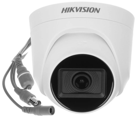 Camera supraveghere analogica HikVision turret 2MP DS-2CE76D0T-ITMFS(2.8mm), microfon incorporat, Audio over Coaxial, EXIR 2.0 IR 30m, 4 in 1 TVI/AHD/CVI/CVBS, protectie IP67, lentila fixa, tehnologie audio integrata - Img 3