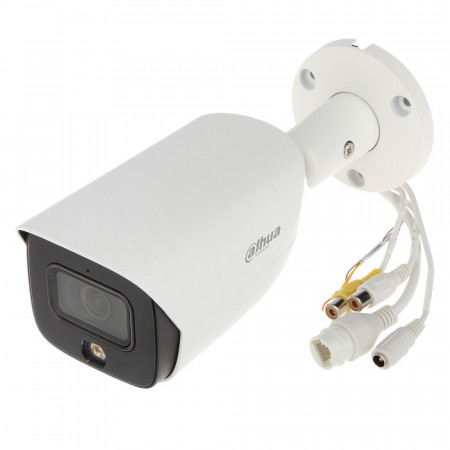 Camera supraveghere IP Dahua bullet 4MP IPC-HFW3449E-AS-LED-0280B(2.8mm) Full-color WizSense, Warm LED 30m, 1/2.7” CMOS, WDR 120dB, 3D DNR, protectie IP67, slot card microSD 256GB, microfon incorporat, SMD Plus, PoE - Img 4