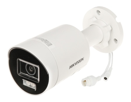 Camera supraveghere IP HikVision mini bullet 8MP DS-2CD2087G2H-LIU/SL(2.8mm)(eF), Smart Hybrid Light, ColorVu, WDR 130dB, H.265+, audio bidirectional, flash stroboscopic si alarma sonora, IP67, slot card 512GB, Deep Learning - Img 3