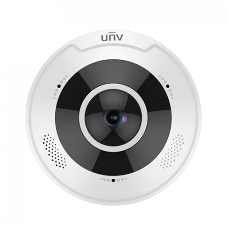 Camera UNV IP 12MP Fisheye cu microfon si difuzor incorporat IPC86CEB-AF18KC-I0