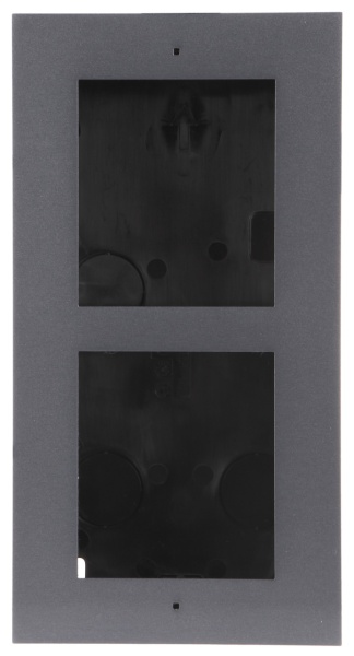 Carcasa interfon montaj ingropat HikVision DS-KD-ACF2/S, rama modulara pentru 2 module, material otel inoxidabil de inalta calitate, include doza incastrabila, suruburi capac si accesorii necesare instalarii - Img 3