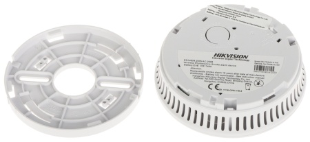Detector de fum wireless Hikvision DS-PDSMK-S-WE, AX PRO, senzor fotoelectric, autonomie baterie 10 ani, sirena incorporata 85dB, certificare EN 14604, 868 MHz, configurare si alerte prin aplicatie - Img 2