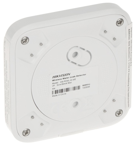 Detector de inundatie wireless HikVision DS-PDWL-E-WE, senzor scurgere apa, include sonda externa, design rezistent la apa IP66, tehnologie Tri-X 868MHz, configurabil din aplicatie, salt de frecventa anti-bruiaj, baterie inclusa, AX PRO - Img 5