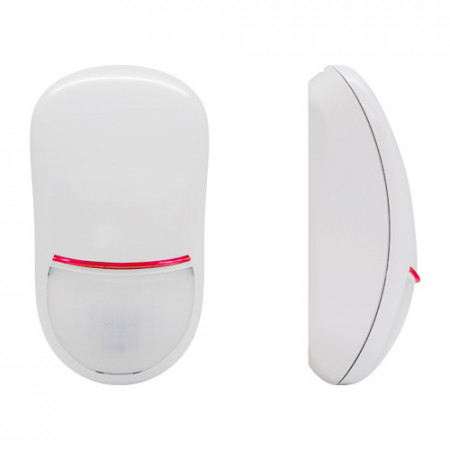 Detector de miscare dual PIR si MW DSC LC-203, grad securitate Grade 3, tehnologie Antimasking, detectie 15m, imunitate animale 15kg, protectie Creep Zone, rezistori EOL 5.6kOhm, tamper dublu, inlocuieste LC-103PIMSK - Img 2