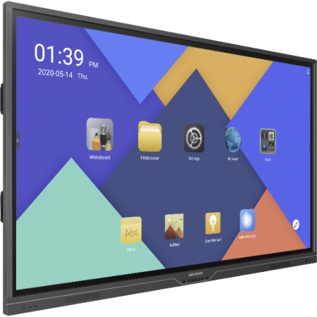 Display interactiv 4K HikVision DS-D5175TL/P, diagonala 75 inch, UHD, sistem dual Android si Windows, touch in 20 de puncte, sticla anti-reflexie, mirroring mobil, software didactic inclus, design all-in-one - Img 2
