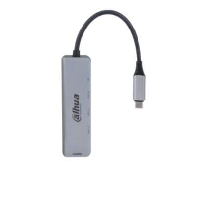 Docking Station USB-C Dahua TC35 5-in-1, USB 3.1 Type-C la 3×USB 3.0, HDMI 4K, PD 100W, plug &amp; play, compatibil laptop/tableta/telefon, transfer date 10Gbps, DH-TC35 - Img 2