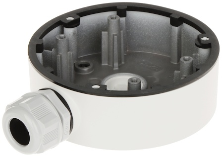 Doza de conexiuni pentru camere de supraveghere HikVision DS-1280ZJ-DM46, material aliaj de aluminiu, culoare alb, montaj pe perete sau tavan, design rezistent la intemperii, gestionare cabluri inclusa - Img 3
