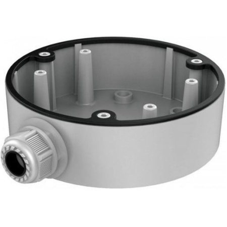 Doza de jonctiune Hikvision DS-1280ZJ-DM26 pentru camere de supraveghere tip dome, fabricata din aliaj de aluminiu, culoare alba, dimensiuni 165x65mm, greutate 466g, ideala pentru protejarea conexiunilor la exterior si interior, design rezistent si durabi - Img 3