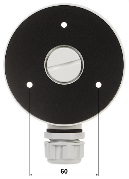 Doza jonctiune HikVision rotunda DS-1280ZJ-TR13, material aliaj de aluminiu, culoare alb Hikvision, montaj profesional camere supraveghere, rezistenta la intemperii, organizare cabluri, design compact, uz exterior - Img 6